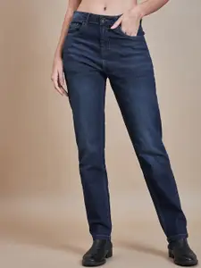 The Roadster Lifestyle Co. Women Relaxed-Fit Clean Look Stretchable Jeans