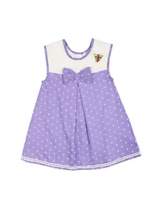 BAESD Girls Polka Dot Printed Cotton Dress