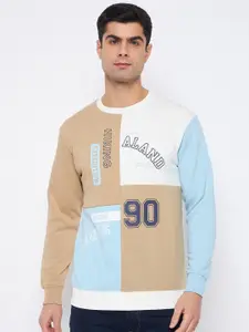 Duke Colourblocked Cotton Pullover Sweatshirt