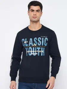 Duke Typography Printed Cotton Pullover Sweatshirt