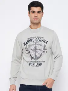 Duke Graphic Printed Cotton Pullover Sweatshirt