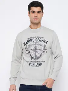 Duke Graphic Printed Cotton Pullover Sweatshirt