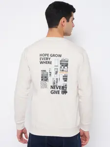 Duke Alphanumeric Printed Cotton Pullover Sweatshirt