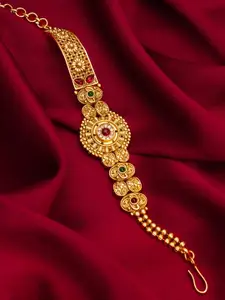 aadita Women Handcrafted Gold-Plated Link Bracelet