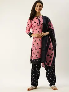 KALINI Floral Printed Unstitched Dress Material