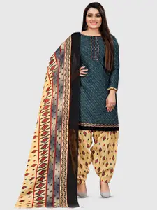 KALINI Ethnic Motifs Printed Unstitched Dress Material