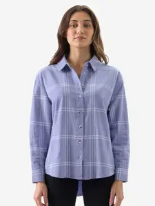 The Souled Store Checked Opaque Cotton Oversized Casual Shirt
