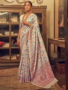 DIVASTRI Woven Design Pure Silk Banarasi Saree