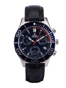 Swiss Military by Chrono Men Dial & Leather Straps Analogue Chronograph Watch SM34048.02ZZ