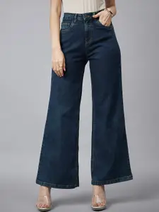 Chemistry Women Comfort Wide Leg High-Rise Clean Look Stretchable Jeans