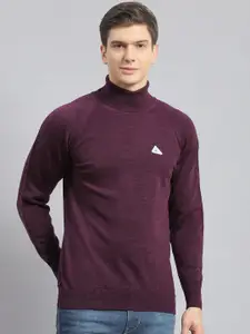 Monte Carlo Turtle Neck Woollen Pullover Ribbed Sweaters