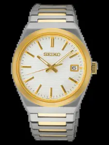 SEIKO Men Stainless Steel Bracelet Style Straps Analogue Motion Powered Watch SUR558P1