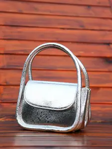 Kazo Round and Radiant Metallic Handbag
