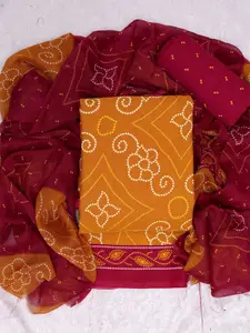 ASISA Printed Silk Crepe Unstitched Dress Material