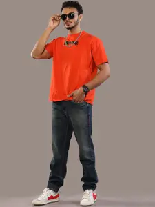 The Roadster Lifestyle Co. Men Relaxed-Fit Comfort Light Fade Clean Look Pure Cotton Jeans