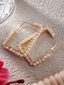 Mali Fionna Alloy Contemporary Crystals Hoop Earrings