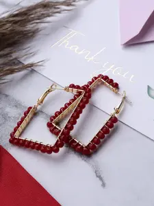 Mali Fionna Gold-Plated Square Hoop Earrings