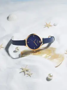 Sonata Poze Women Leather Analogue Watch SP80021WL02W