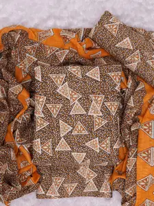 ASISA Geometric Printed Pure Cotton Unstitched Dress Material