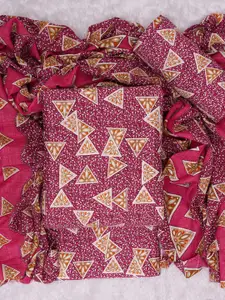 ASISA Geometric Printed Pure Cotton Unstitched Dress Material