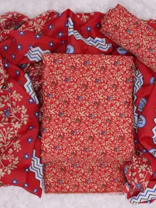 ASISA Floral Printed Pure Cotton Unstitched Dress Material