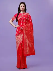 Leelavati Ethnic Motifs Woven Design Zari Pure Silk Kanjeevaram Saree