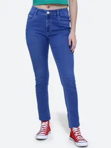FCK-3 Women Hottie High-Rise Dark Shade Clean Look Stretchable Jeans
