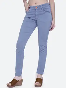 FCK-3 Women Hottie Knitted High-Rise Clean Look Stretchable Jeans