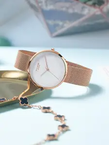 Sonata Women Textured Analogue Watch SP80047WM01W