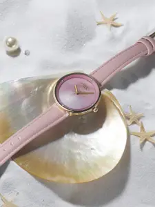 Sonata Poze Women Leather Straps Analogue Watch SP80050YL01W