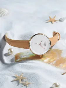 Sonata Poze Women Leather Straps Analogue Watch SP80050WL01W