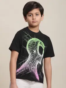 Kids Ville Boys Spiderman Printed Pure Cotton T-Shirt