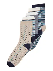 Trendyol Men Pack Of 5 Patterned Above Ankle Socks