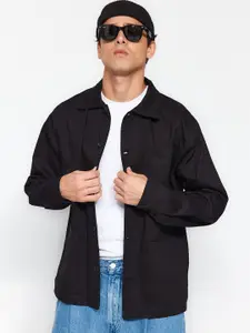 Trendyol Spread Collar Cotton Tailored Jacket