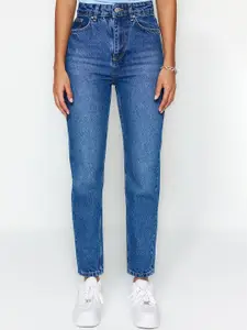 Trendyol Women High-Rise Pure Cotton Light Fade Jeans
