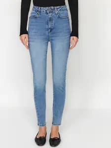 Trendyol Women Mid Rise Light Fade Cotton Jeans