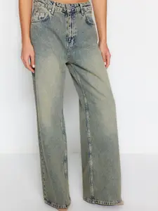 Trendyol Women Regular Fit Mid Rise Cotton Jeans