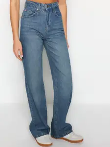 Trendyol Women Clean Look High Rise Pure Cotton Jeans