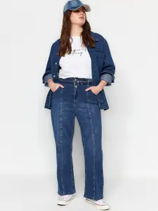 Trendyol Women Mildly Distressed Light Fade Jeans