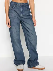 Trendyol Women Regular Fit Mid Rise Cotton Jeans