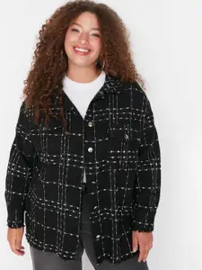 Trendyol Checked Printed Spread Collar Casual Shirt