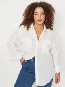 Trendyol Long Sleeves Opaque Casual Shirt