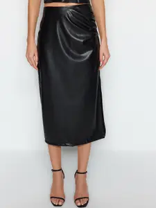 Trendyol High Waist Midi Length Straight Skirt