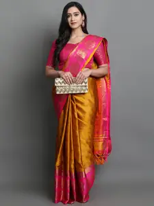 SILKWEAR Woven Design Zari Silk Cotton Kanjeevaram Saree