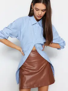 Trendyol Self-Design A-Line Mini Skirts