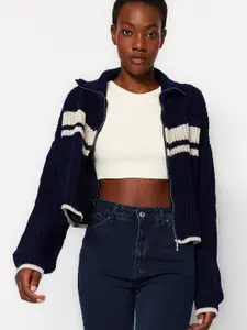 Trendyol Self Designed Shawl Acrylic Front Open Sweater