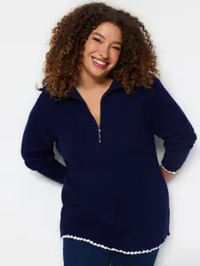 Trendyol High Neck Acrylic Pullover