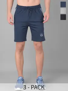 Dollar Men Pack Of 3 Mid-Rise Cotton Shorts