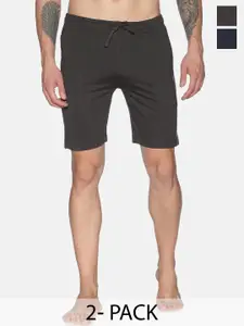 Dollar Men Pack of 2 Mid Rise Cotton Shorts