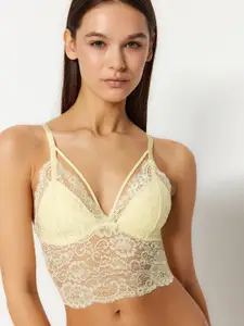 Trendyol Floral Full Coverage Underwired Lightly Padded Bra All Day Comfort